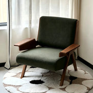Puwabi A355 Ash Wood Lounge Armchair | Commercial Hospitality Project MOQ 50 Pcs