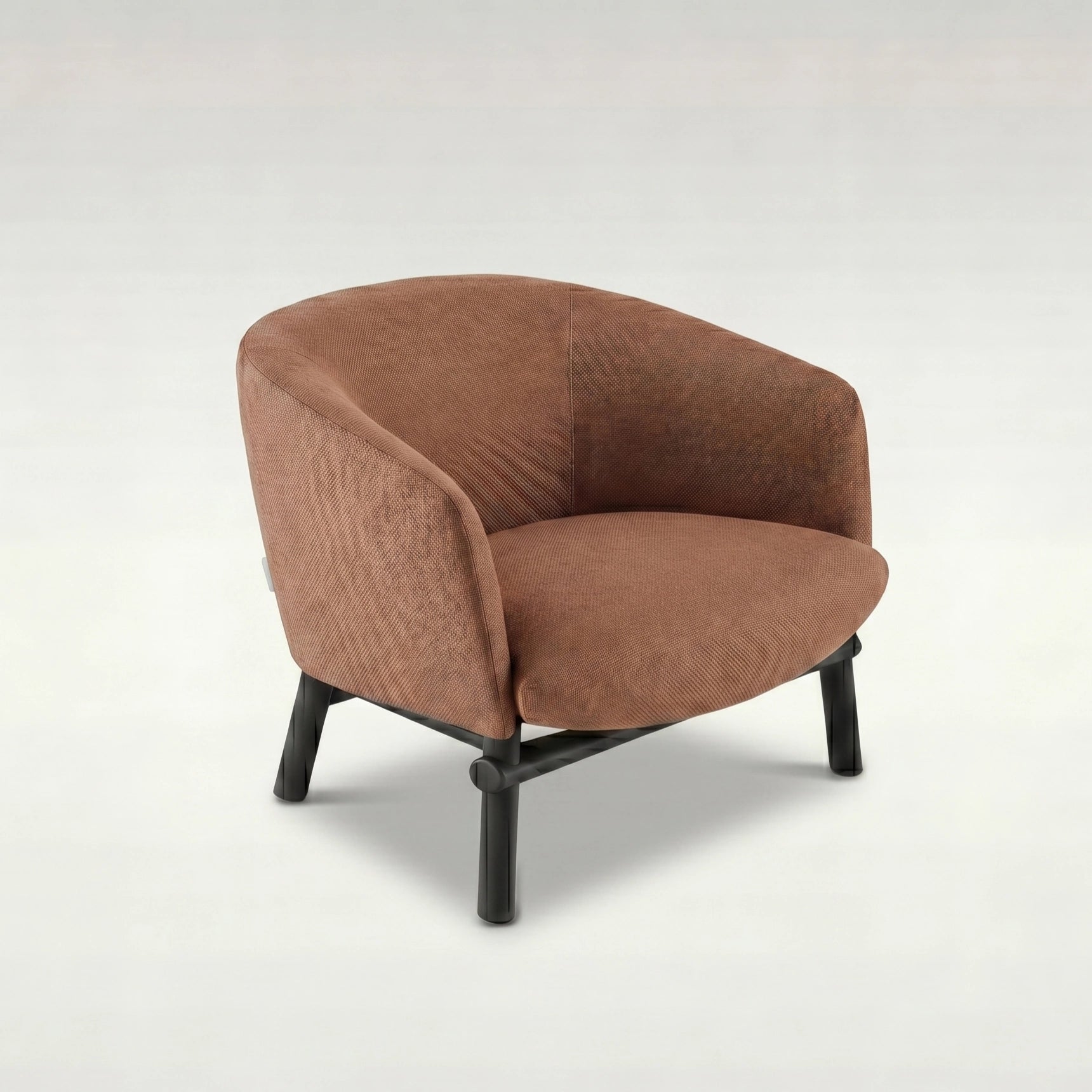 Puwabi A549 Curved Barrel Lounge Chair | Commercial Hospitality Project MOQ 50 Pcs