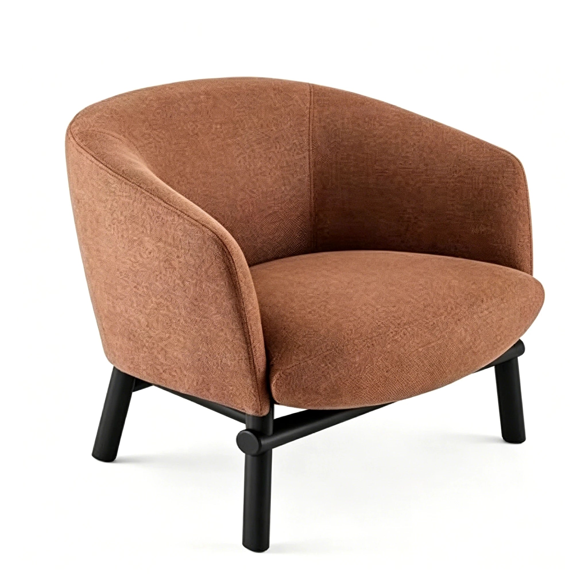 Puwabi A549 Curved Barrel Lounge Chair | Commercial Hospitality Project MOQ 50 Pcs