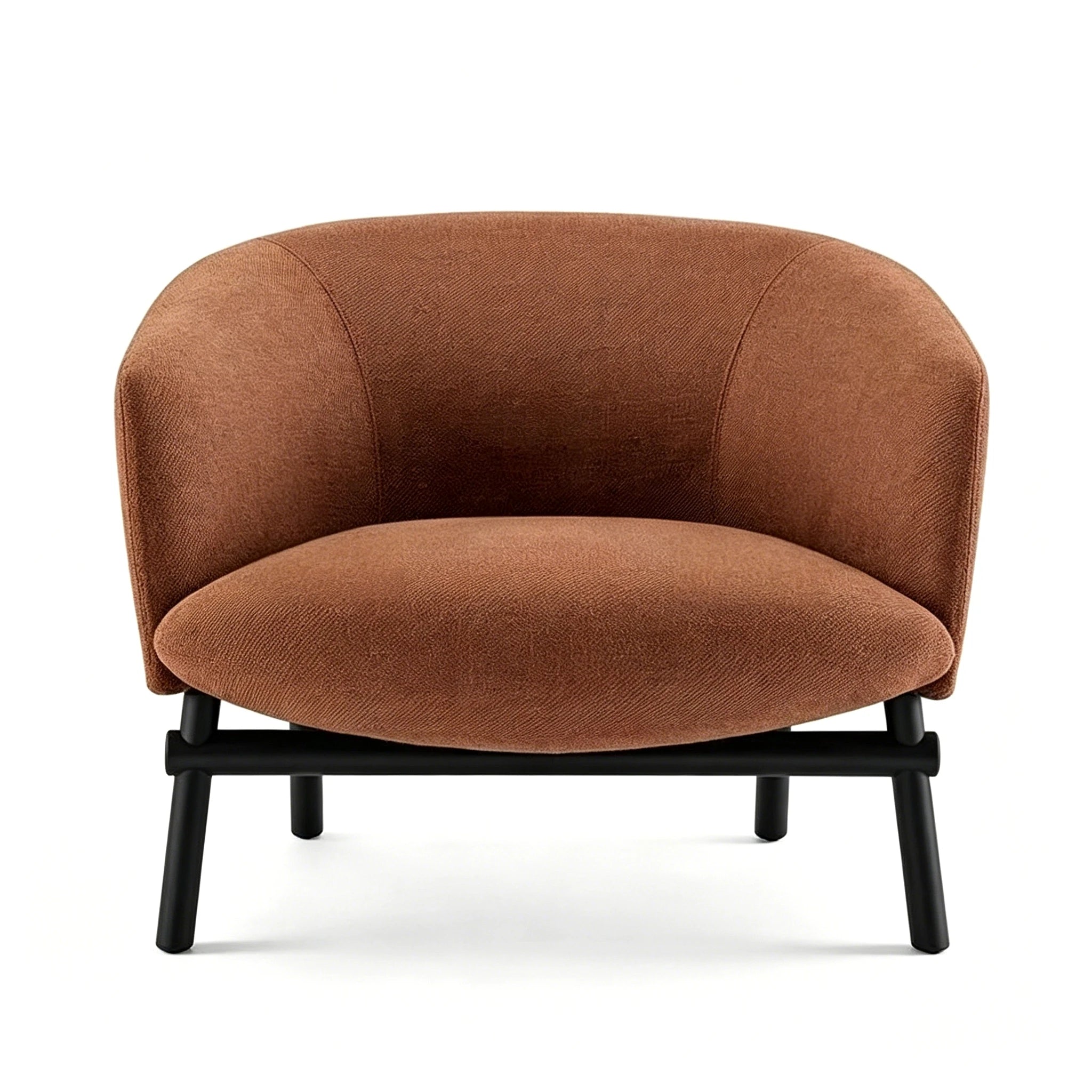 Puwabi A549 Curved Barrel Lounge Chair | Commercial Hospitality Project MOQ 50 Pcs