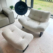 Puwabi A735 Low-Profile Tufted Lounge Chair | Commercial Hospitality Project MOQ 50 Pcs
