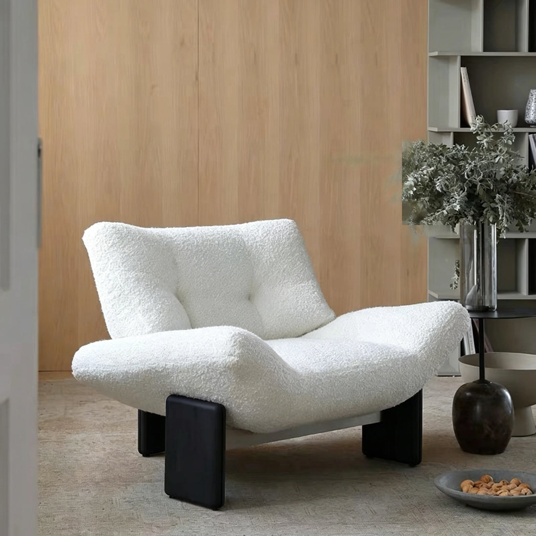 Puwabi A735 Low-Profile Tufted Lounge Chair | Commercial Hospitality Project MOQ 50 Pcs
