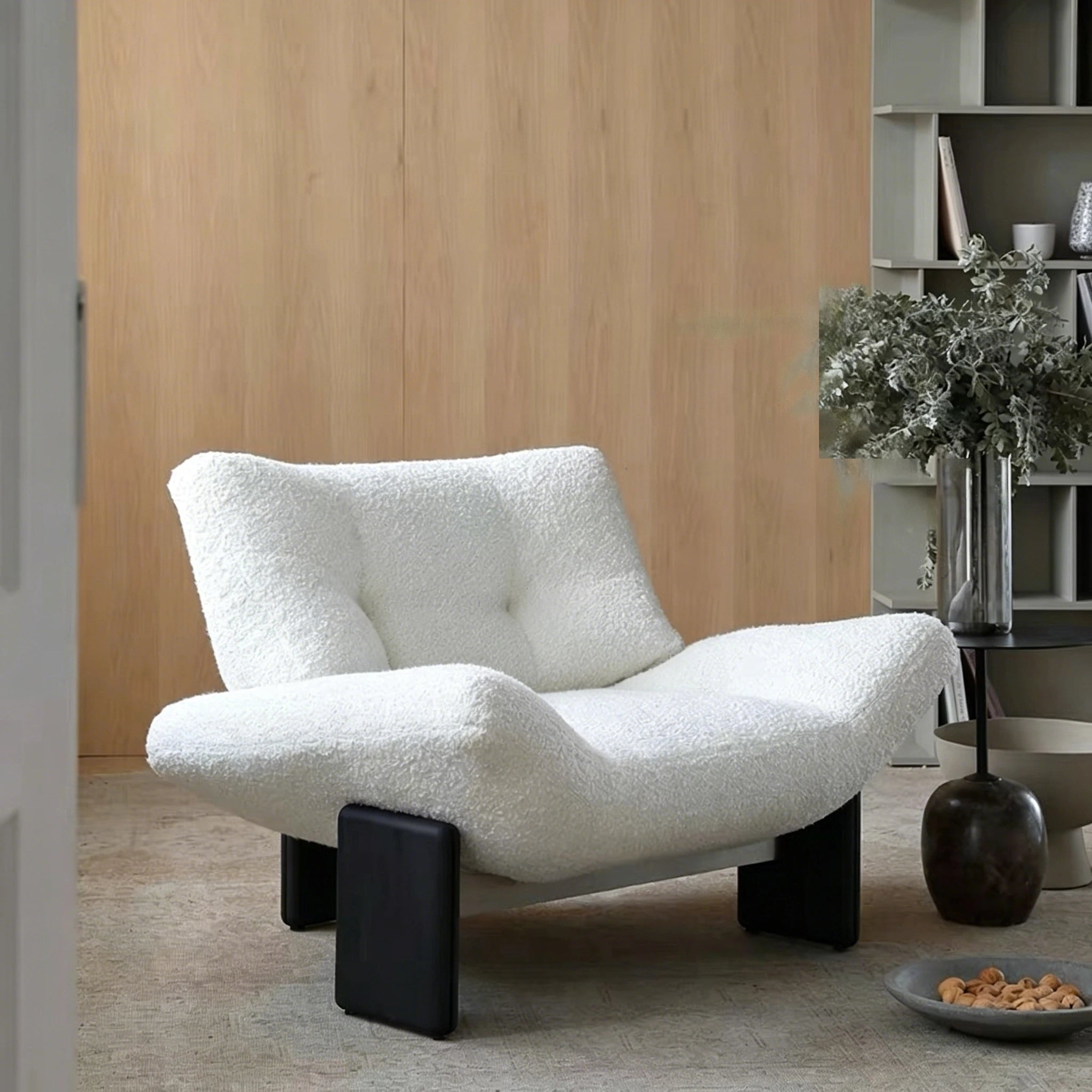 Puwabi A735 Low-Profile Tufted Lounge Chair | Commercial Hospitality Project MOQ 50 Pcs