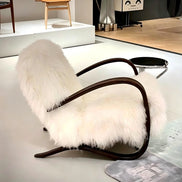 Puwabi A736 Faux Shearling Lounge Chair | Commercial Hospitality Project MOQ 50 Pcs