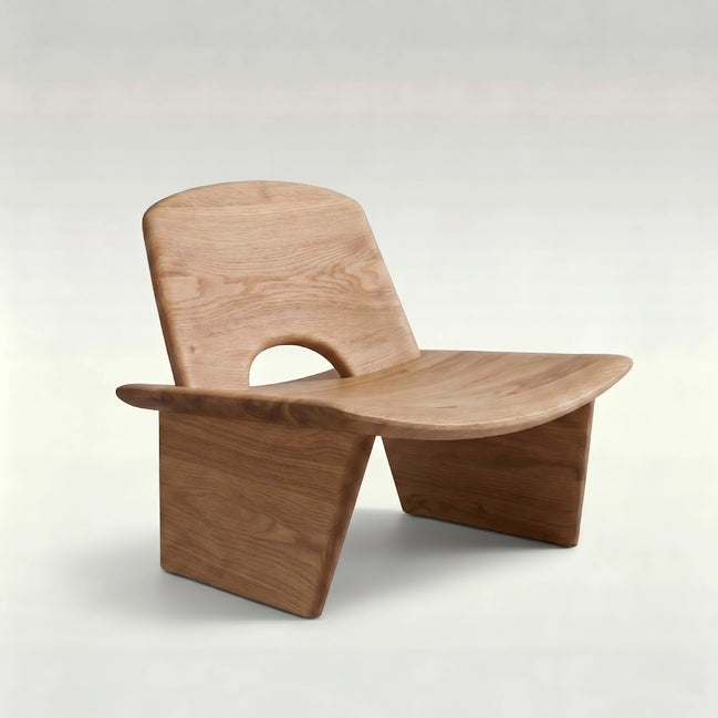 Puwabi A737 Solid Ash Lounge Chair | Commercial Hospitality Project MOQ 50 Pcs