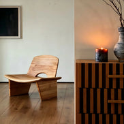 Puwabi A737 Solid Ash Lounge Chair | Commercial Hospitality Project MOQ 50 Pcs