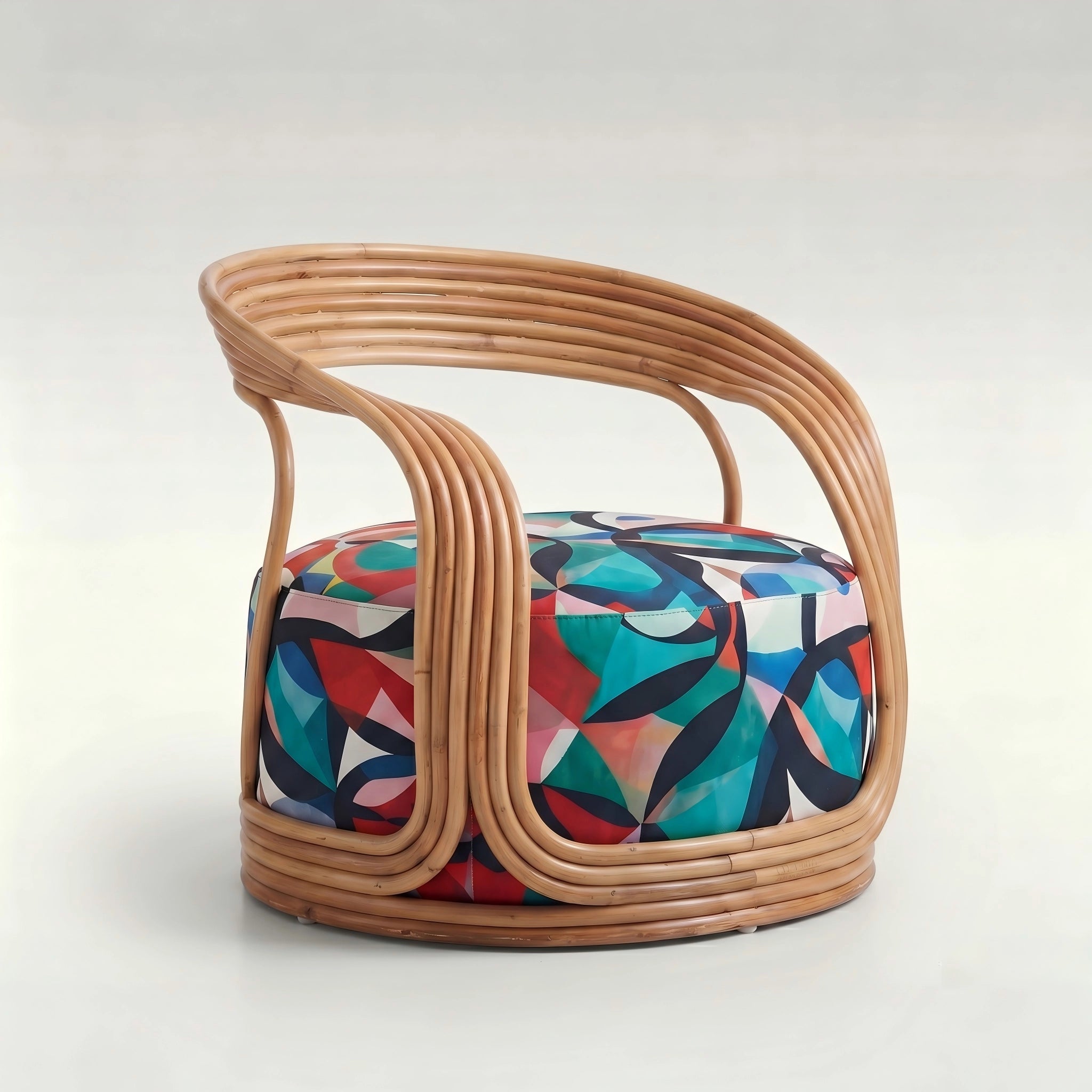 Puwabi A750 Upholstered Rattan Lounge Chair | Commercial Hospitality Project MOQ 50 Pcs