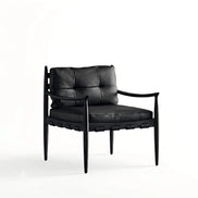Puwabi A769 Black Leather Lounge Chair | Commercial Hospitality Project MOQ 50 Pcs