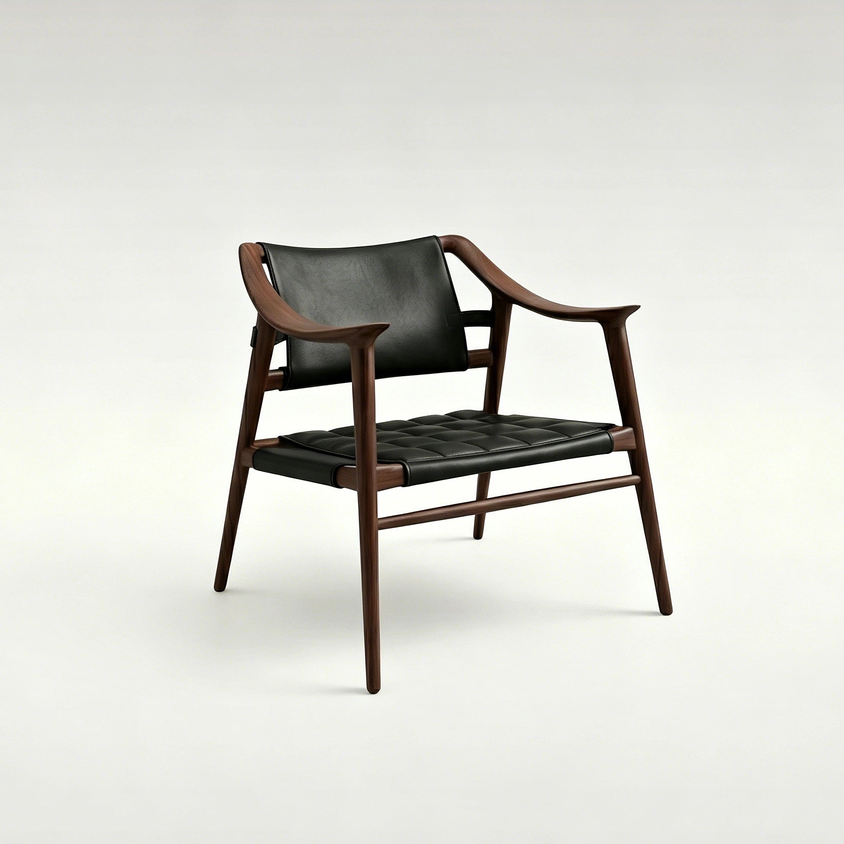 Puwabi A774A Leather Sling Lounge Chair | Commercial Hospitality Project MOQ 50 Pcs