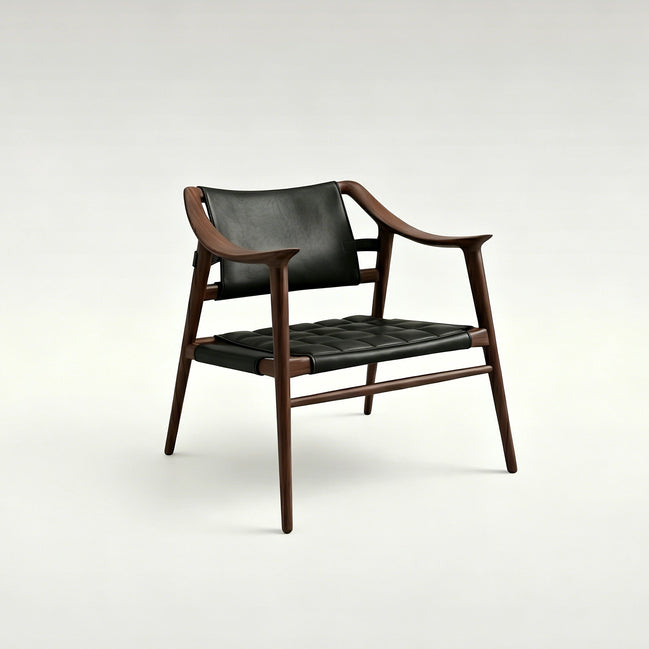 Puwabi A774A Leather Sling Lounge Chair | Commercial Hospitality Project MOQ 50 Pcs