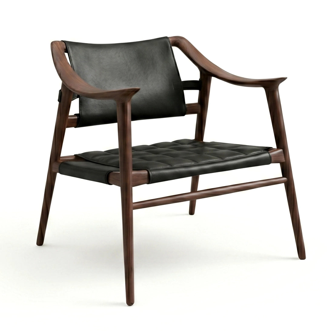 Puwabi A774A Leather Sling Lounge Chair | Commercial Hospitality Project MOQ 50 Pcs