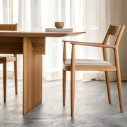 Puwabi C763A FAS-Grade Ash Wood Dining Chair | Hospitality Furniture MOQ 50