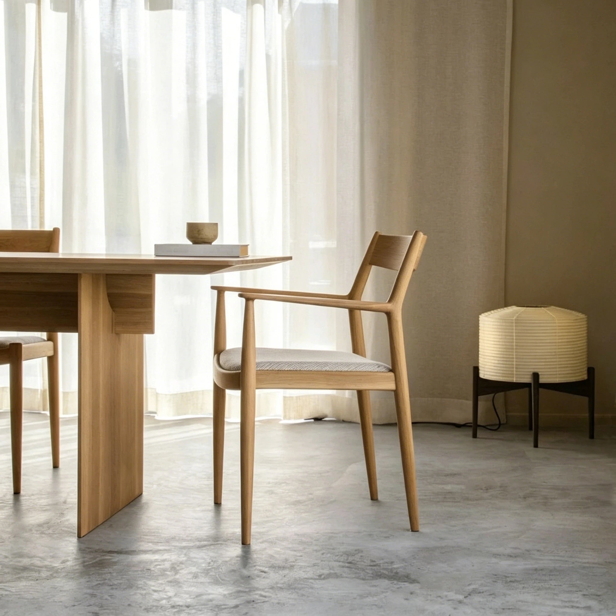 Puwabi C763A FAS-Grade Ash Wood Dining Chair | Hospitality Furniture MOQ 50