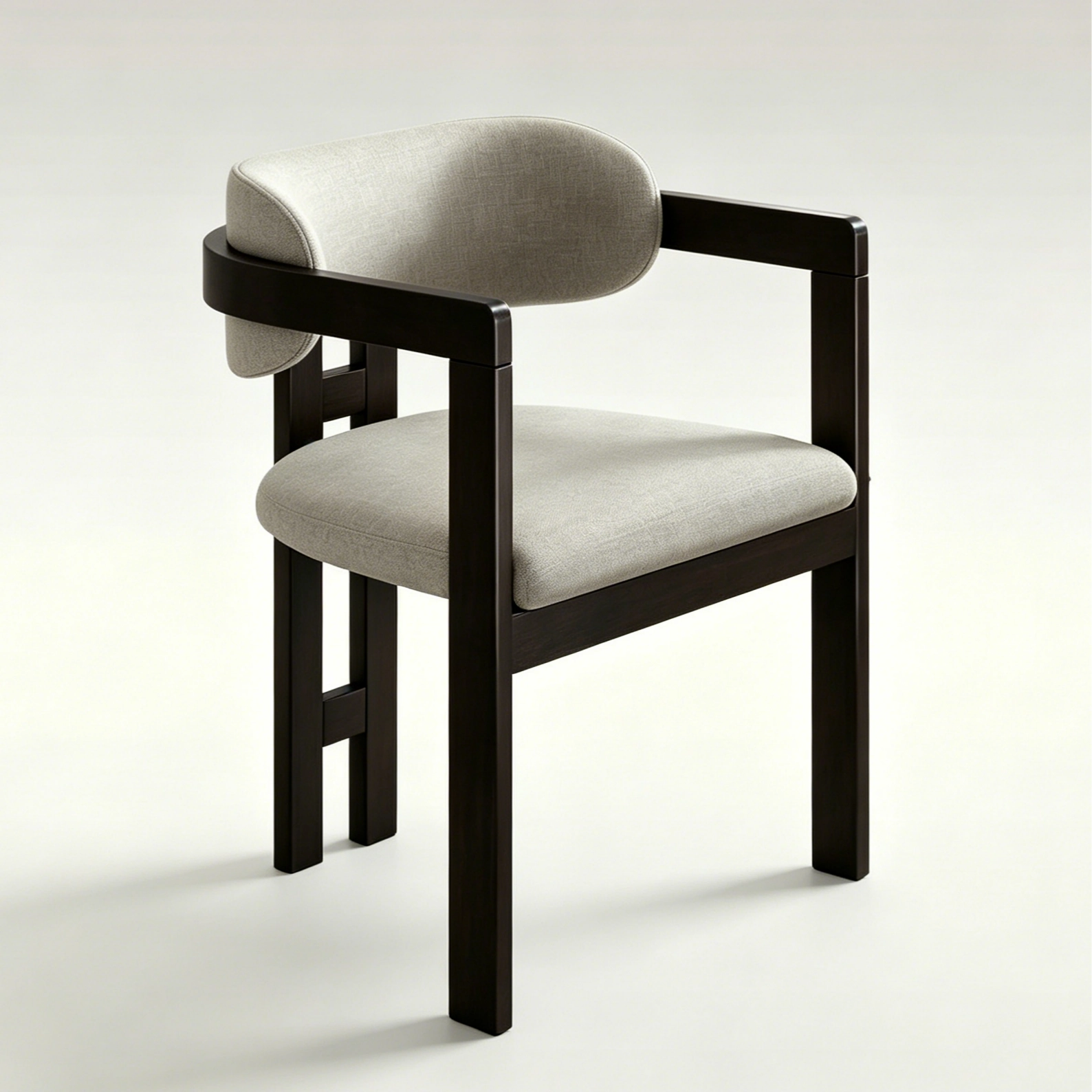 Puwabi CS062 Geometric Ash Wood Floating Back Dining Chair | Contract Furniture MOQ 50