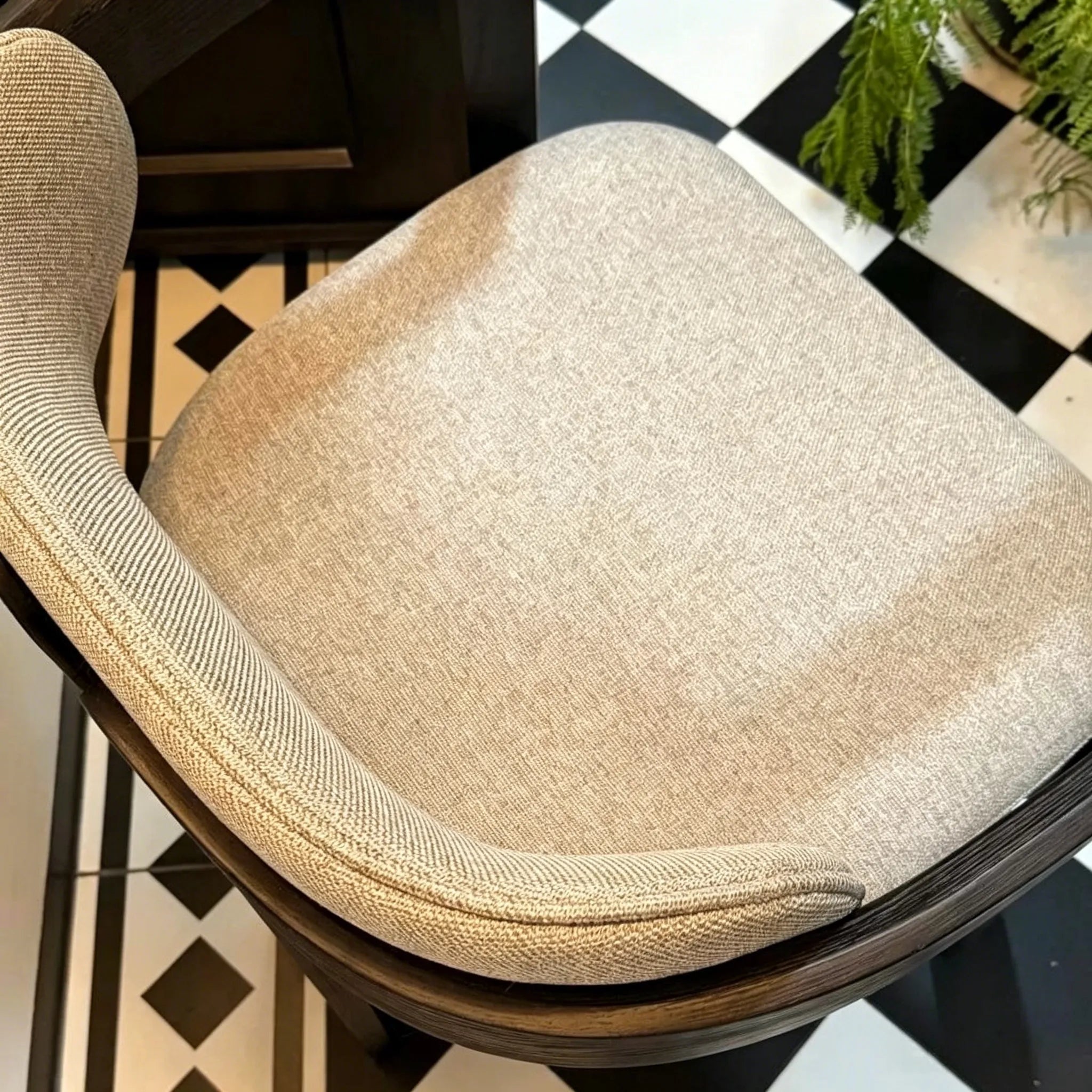 Puwabi CS062 Geometric Ash Wood Floating Back Dining Chair | Contract Furniture MOQ 50