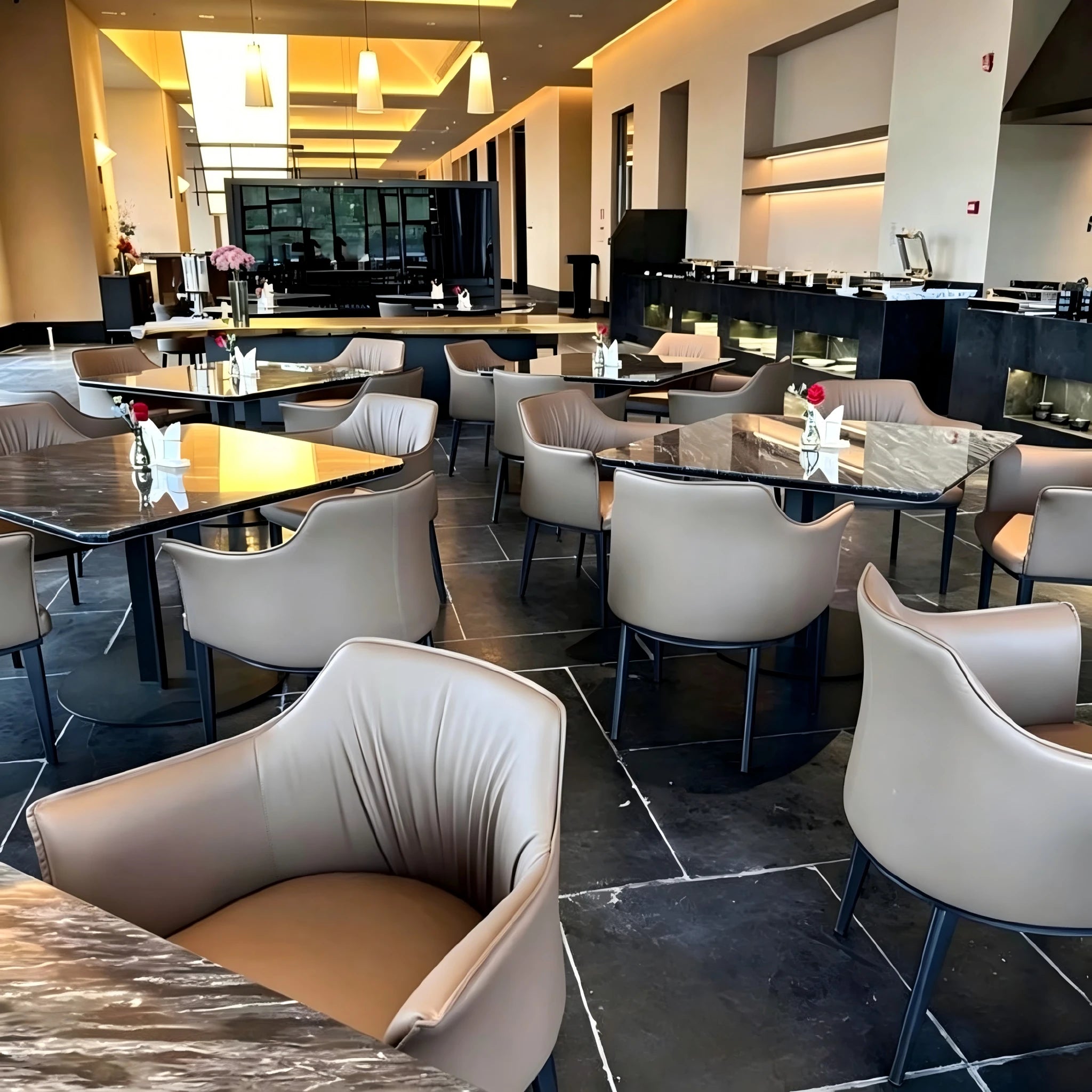 Puwabi X3231 Molded Foam Contract Dining Armchair | Contract MOQ 50