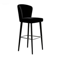 Puwabi J1251 Olive Green Black and Cream Velvet Bar Stool | Contract Furniture MOQ 50