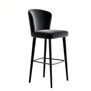 Puwabi J1251 Olive Green Black and Cream Velvet Bar Stool | Contract Furniture MOQ 50