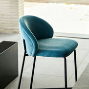 Puwabi J1259 Teal Velvet and Exposed Frame Bar Stool | Contract Furniture MOQ 50