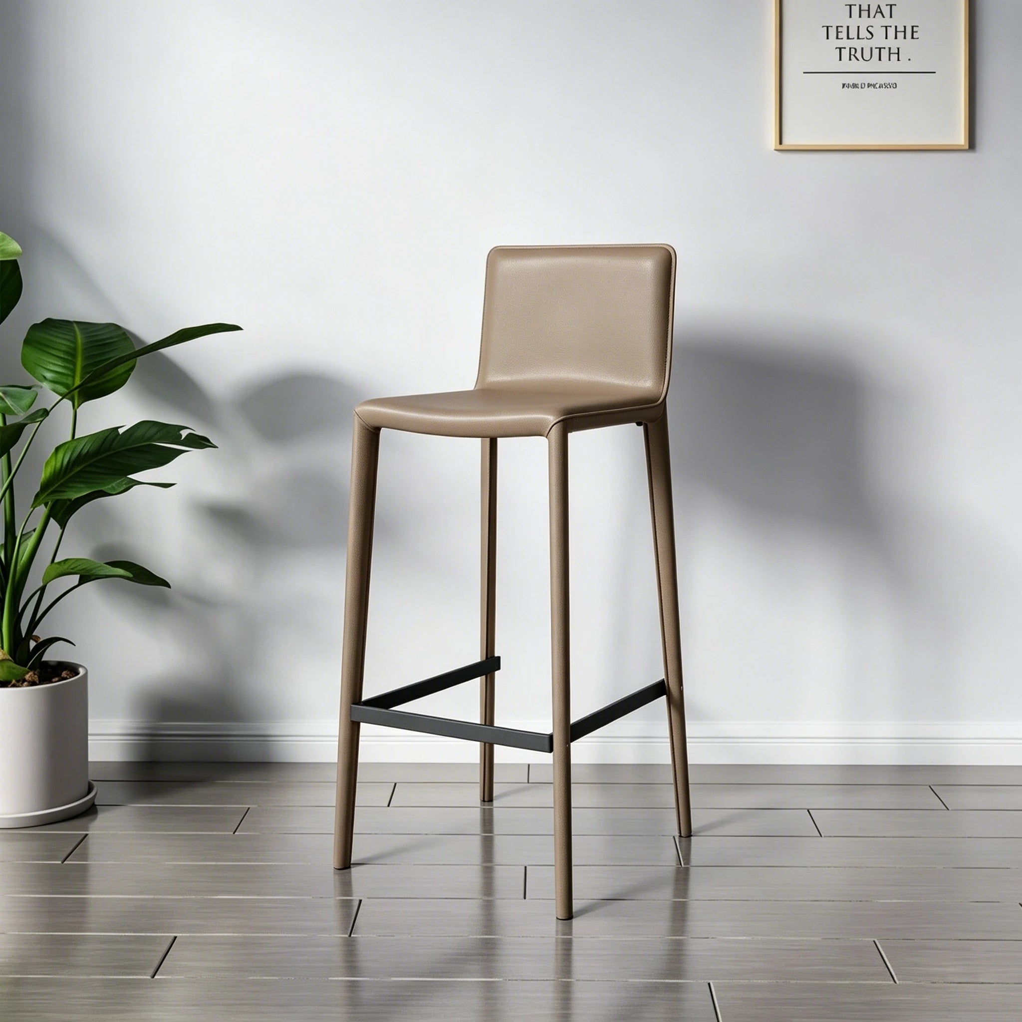 Puwabi J2075 Fully Upholstered Seamless Bar Stool | Contract Furniture MOQ 50