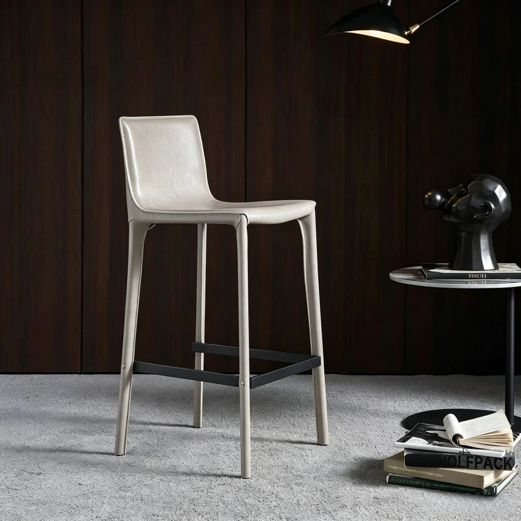 Puwabi J2075 Fully Upholstered Seamless Bar Stool | Contract Furniture MOQ 50