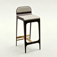 Puwabi J2250 Beige Leather and Stainless Steel Bar Stool | Contract Furniture MOQ 50