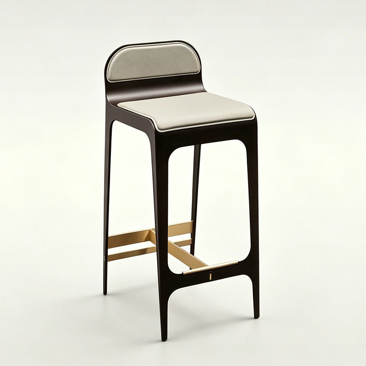 Puwabi J2250 Beige Leather and Stainless Steel Bar Stool | Contract Furniture MOQ 50