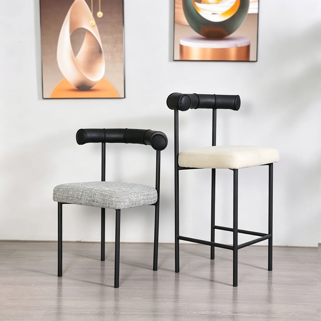 Puwabi J2262 Minimalist Bolster Back Bar Stool | Contract Furniture MOQ 50
