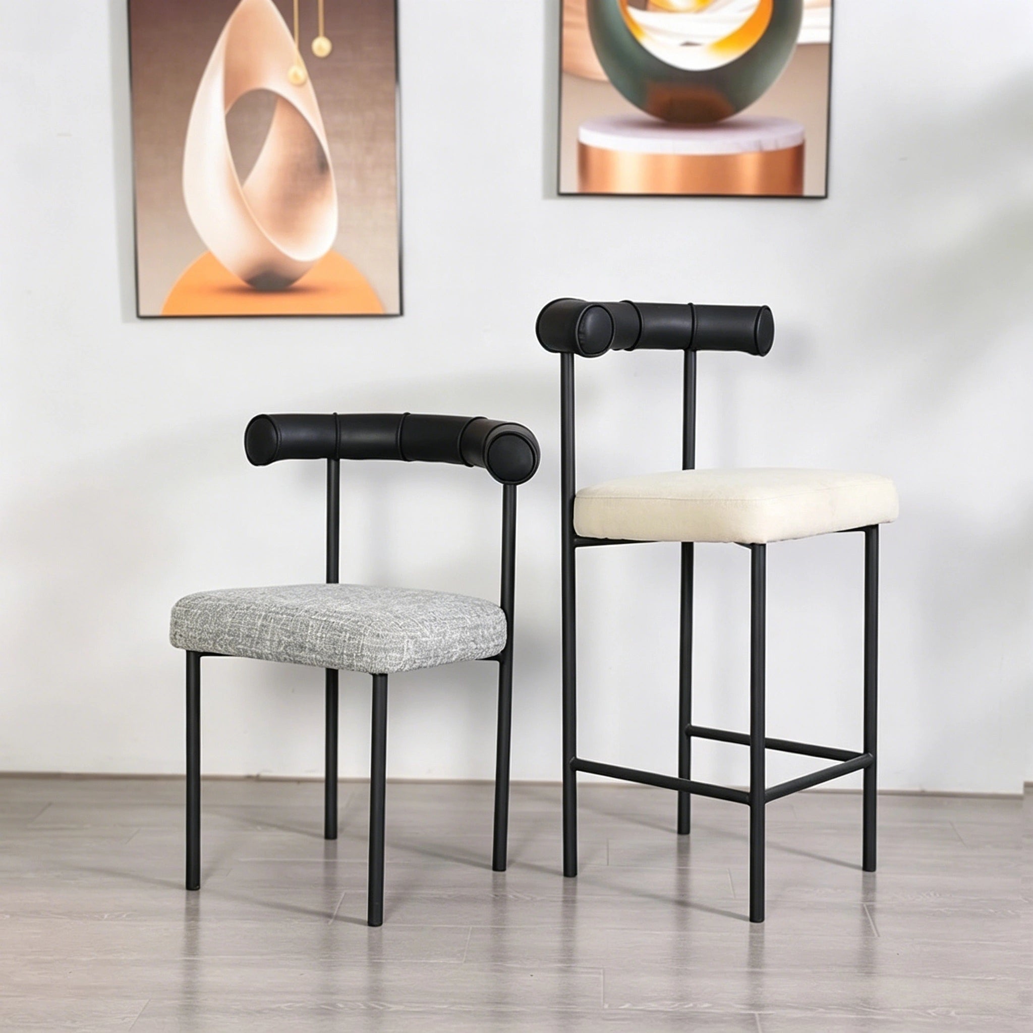 Puwabi J2262 Minimalist Bolster Back Bar Stool | Contract Furniture MOQ 50