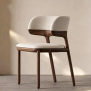 Puwabi KY002 Floating Back Walnut-Finished Ash Dining Chair | Contract Furniture MOQ 50