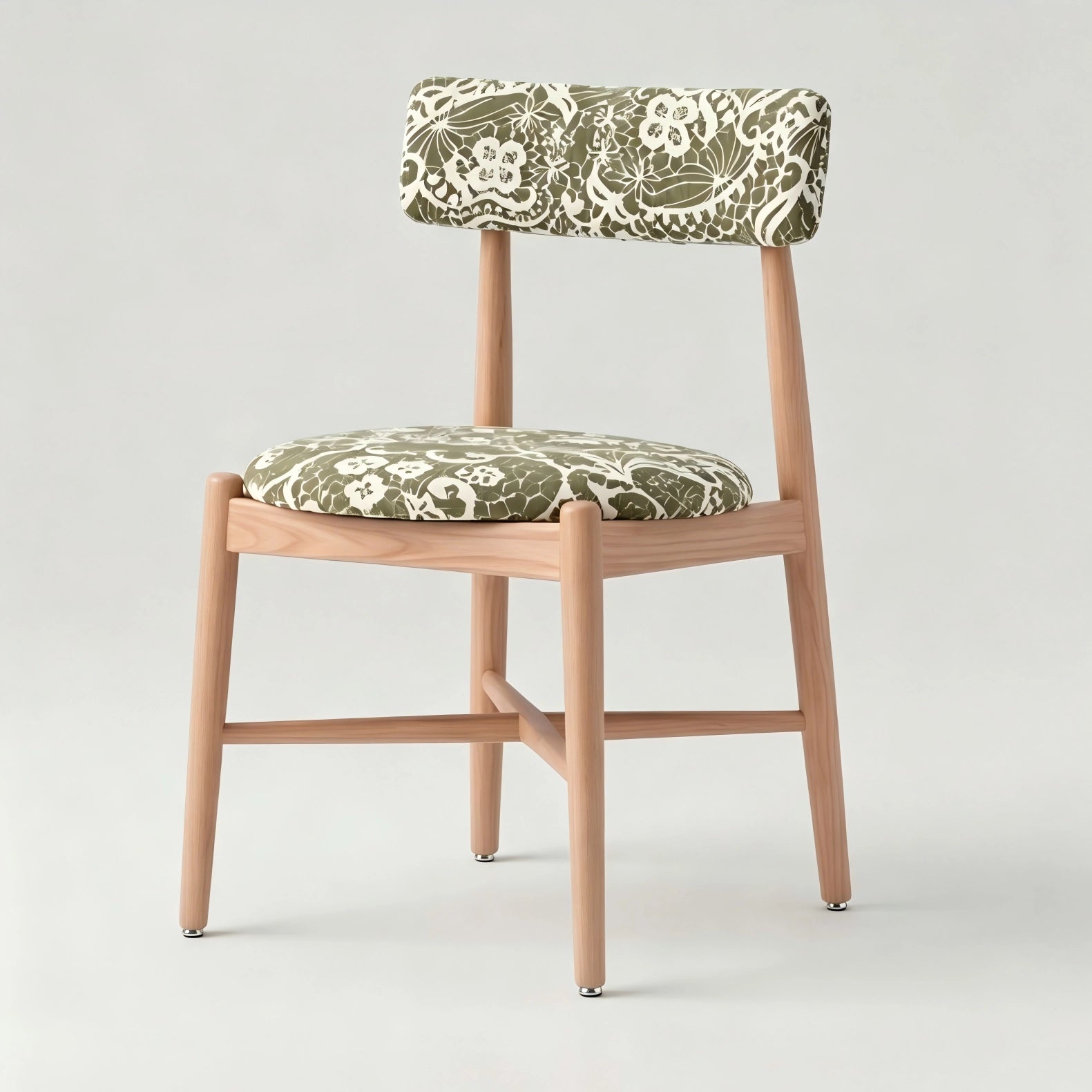 Puwabi KY024 Minimalist Cross-Stretcher Ash Dining Chair | Contract Furniture MOQ 50