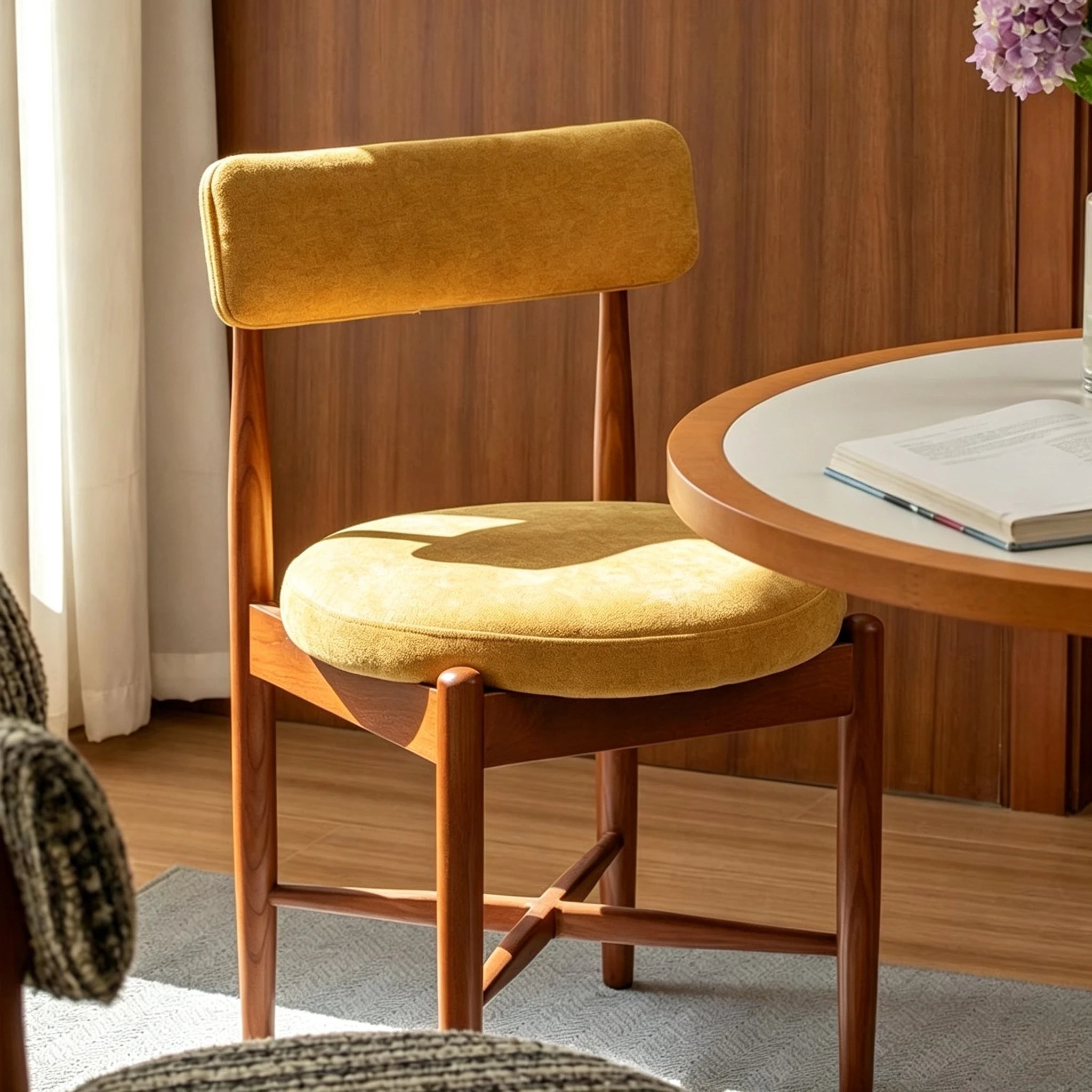 Puwabi KY024 Minimalist Cross-Stretcher Ash Dining Chair | Contract Furniture MOQ 50