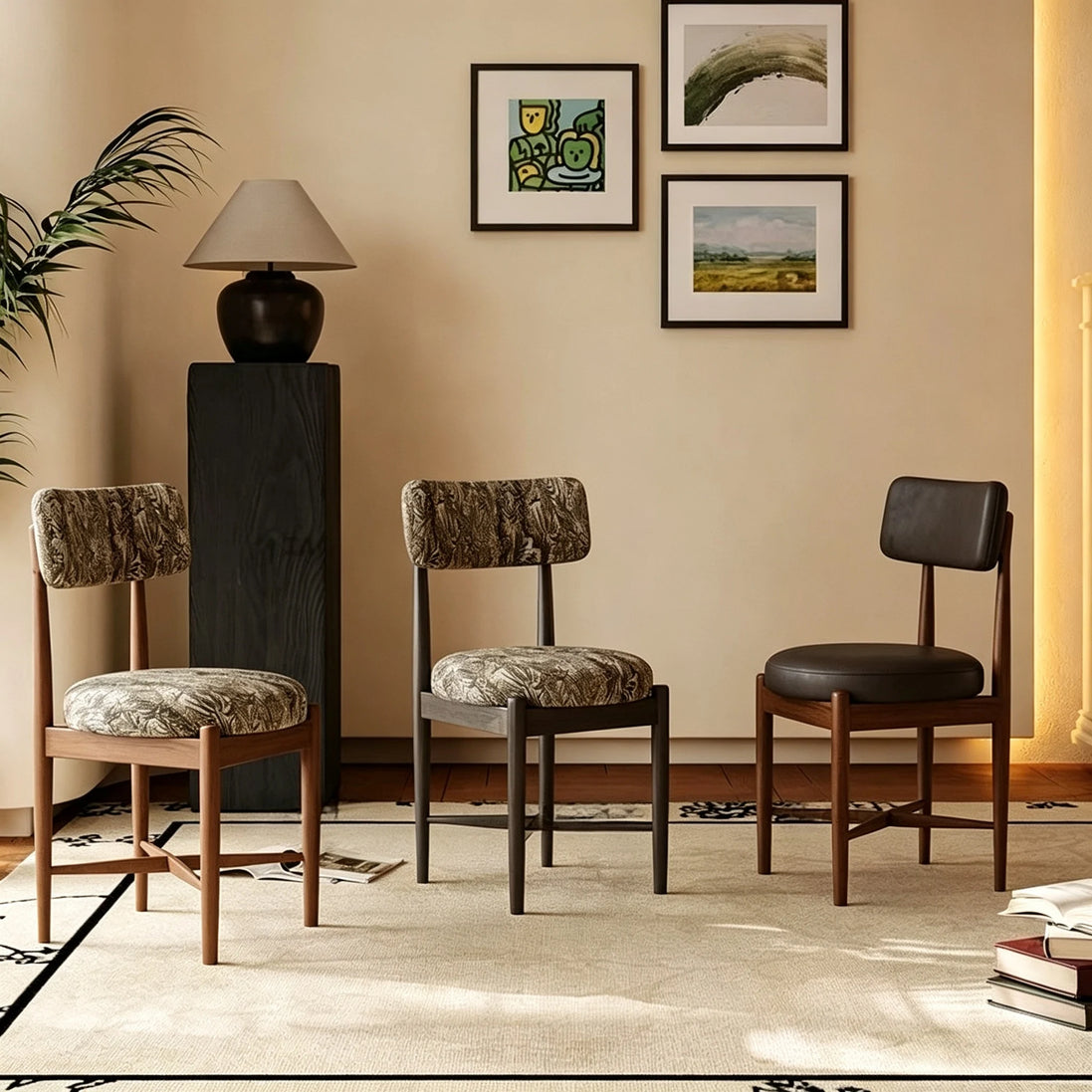 Puwabi KY024 Minimalist Cross-Stretcher Ash Dining Chair | Contract Furniture MOQ 50