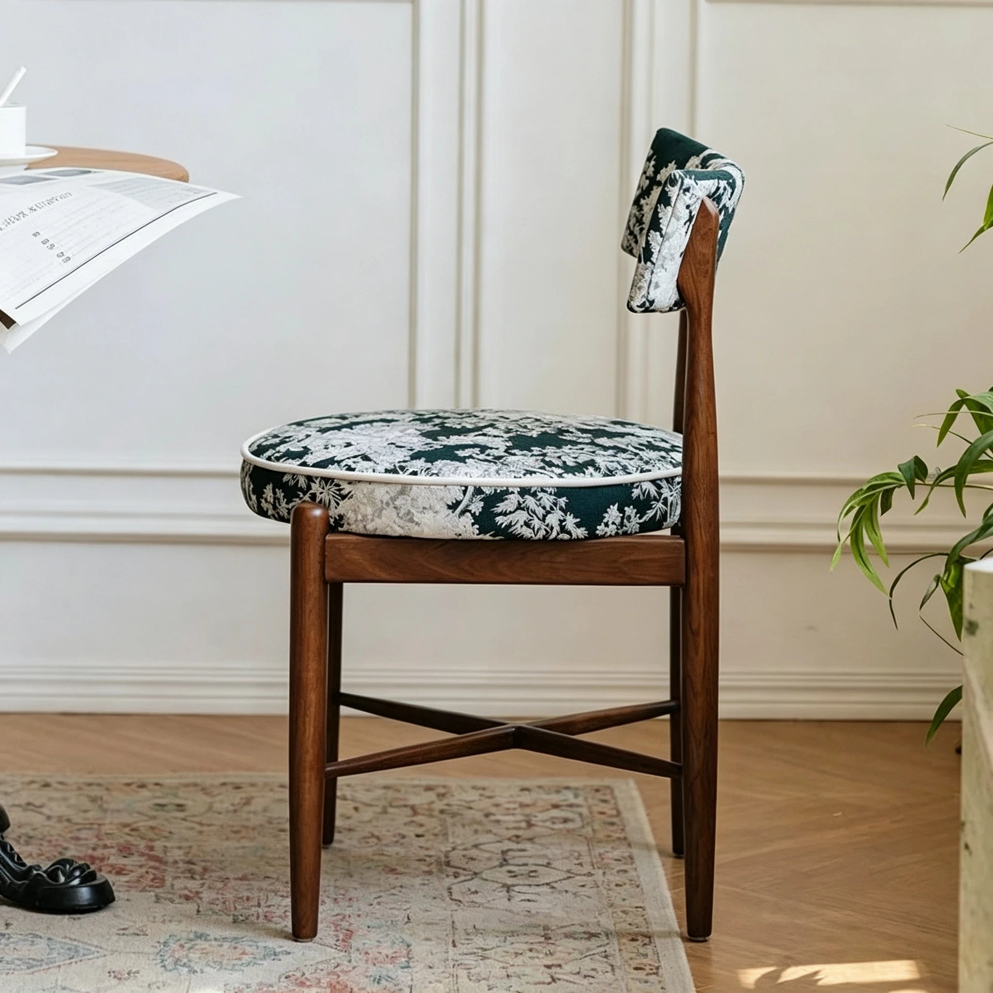 Puwabi KY024 Minimalist Cross-Stretcher Ash Dining Chair | Contract Furniture MOQ 50