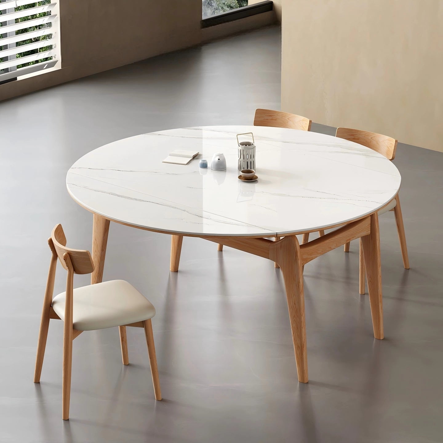 Puwabi KY026 Sleek Modern Ash Wood Dining Chair | Contract Furniture MOQ 50