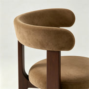 Puwabi KY027 Velvet Ash Dining Chair | Contract Furniture MOQ 50