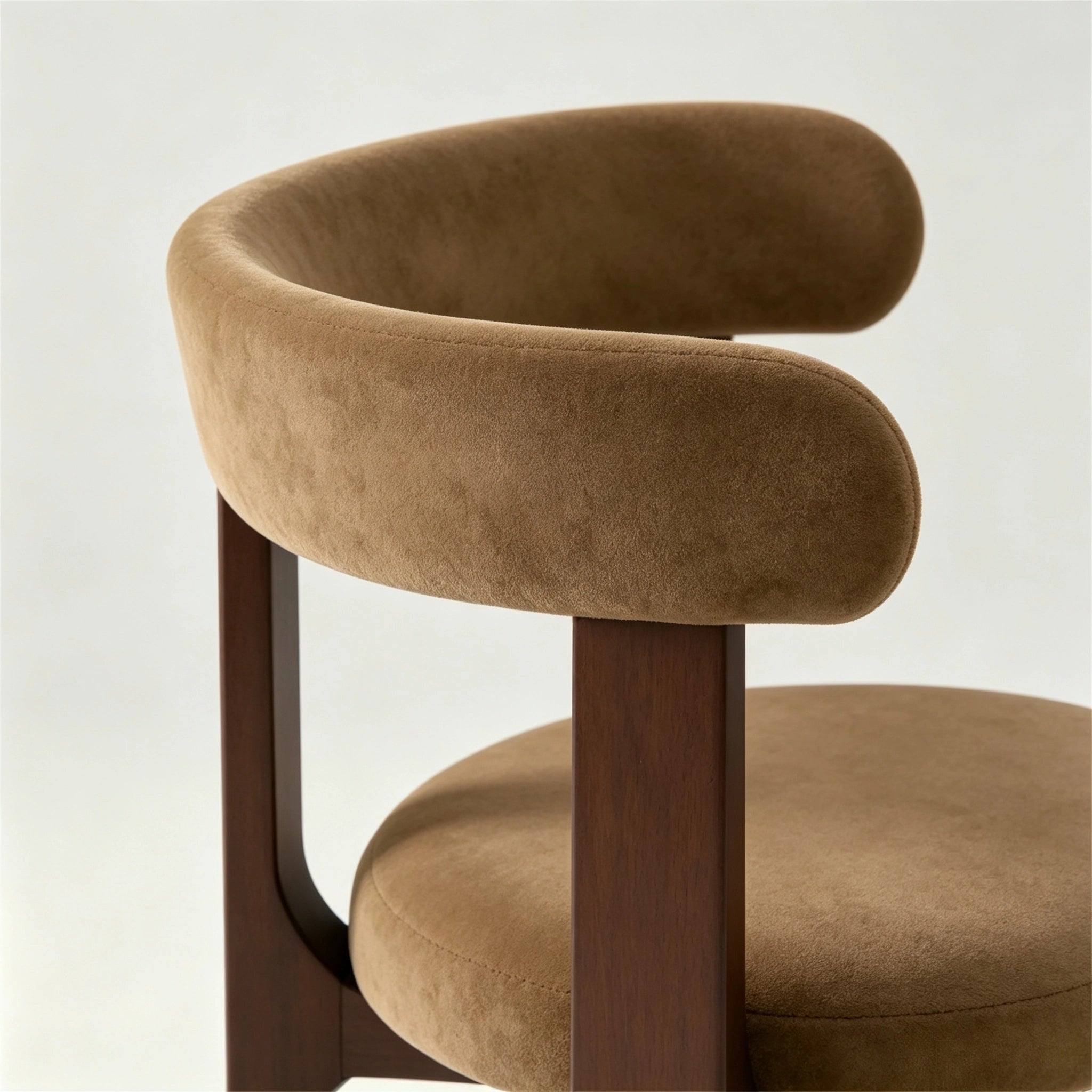 Puwabi KY027 Velvet Ash Dining Chair | Contract Furniture MOQ 50