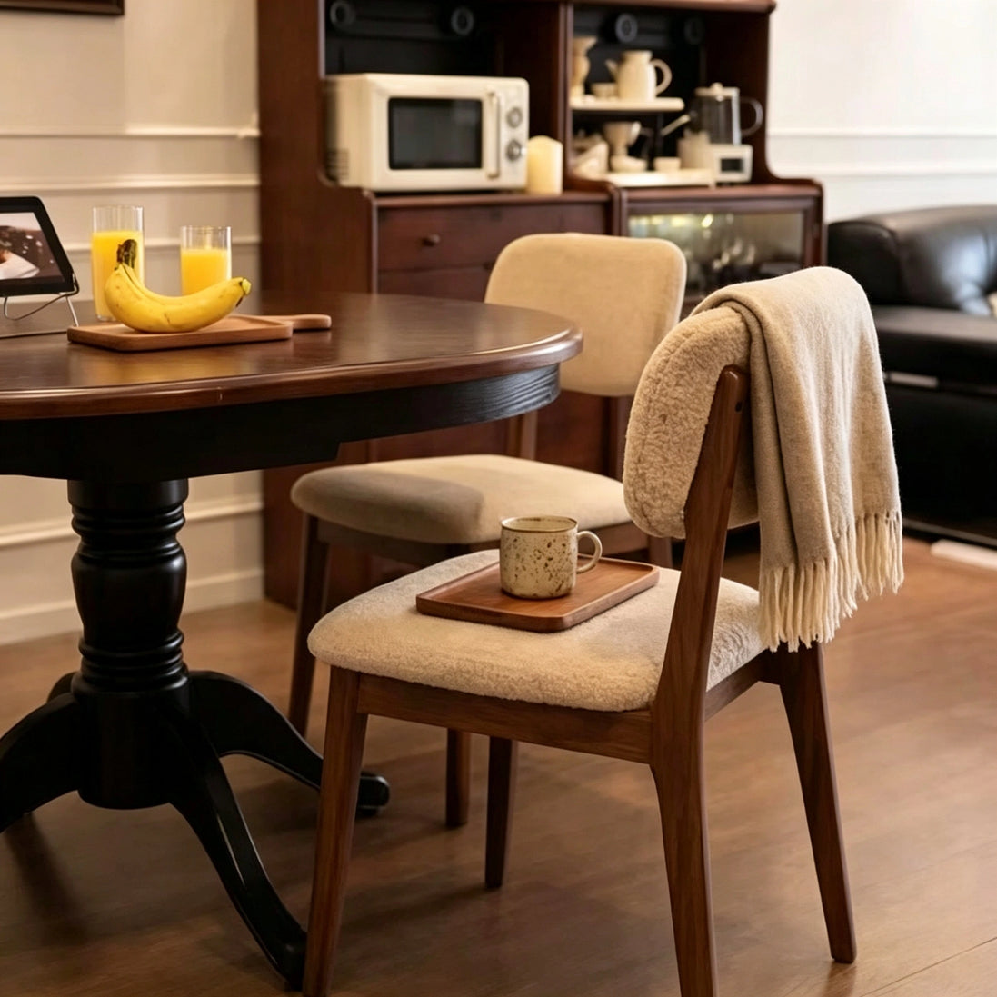 Puwabi KY028 Floating Back Customizable Upholstery Ash Wood Dining Chair | Contract Furniture MOQ 50