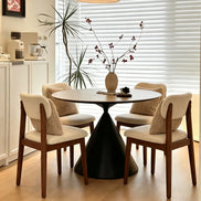 Puwabi KY028 Floating Back Customizable Upholstery Ash Wood Dining Chair | Contract Furniture MOQ 50