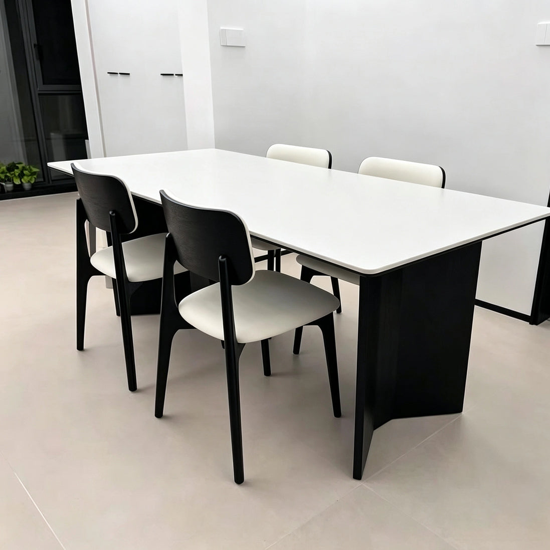 Puwabi KY032 Minimalist Floating-Back Ash Dining Chair | Contract Furniture MOQ 50