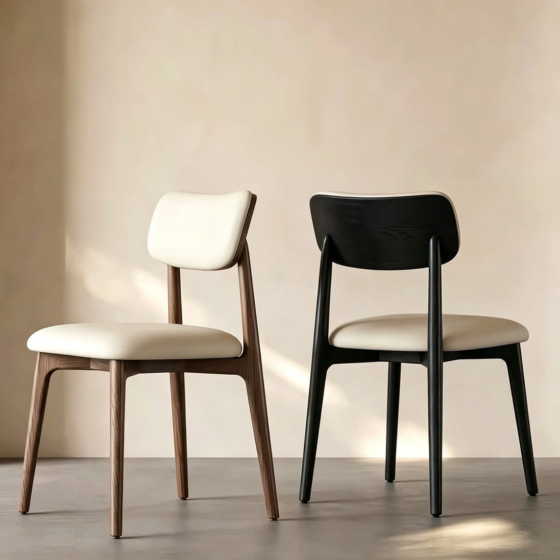 Puwabi KY032 Minimalist Floating-Back Ash Dining Chair | Contract Furniture MOQ 50