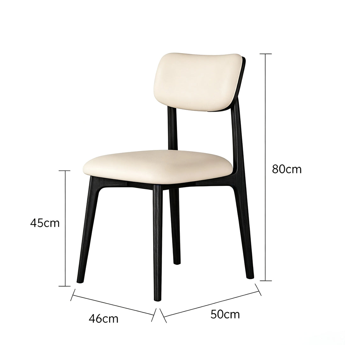 Puwabi KY032 Minimalist Floating-Back Ash Dining Chair | Contract Furniture MOQ 50