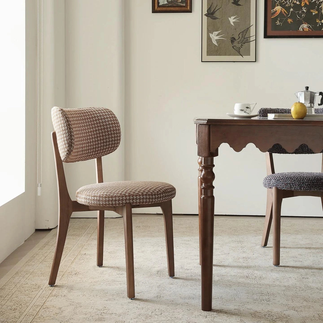 Puwabi KY034 / KY036 / KY041 Modern Upholstered Ash Wood Dining Chair | Contract Furniture MOQ 50