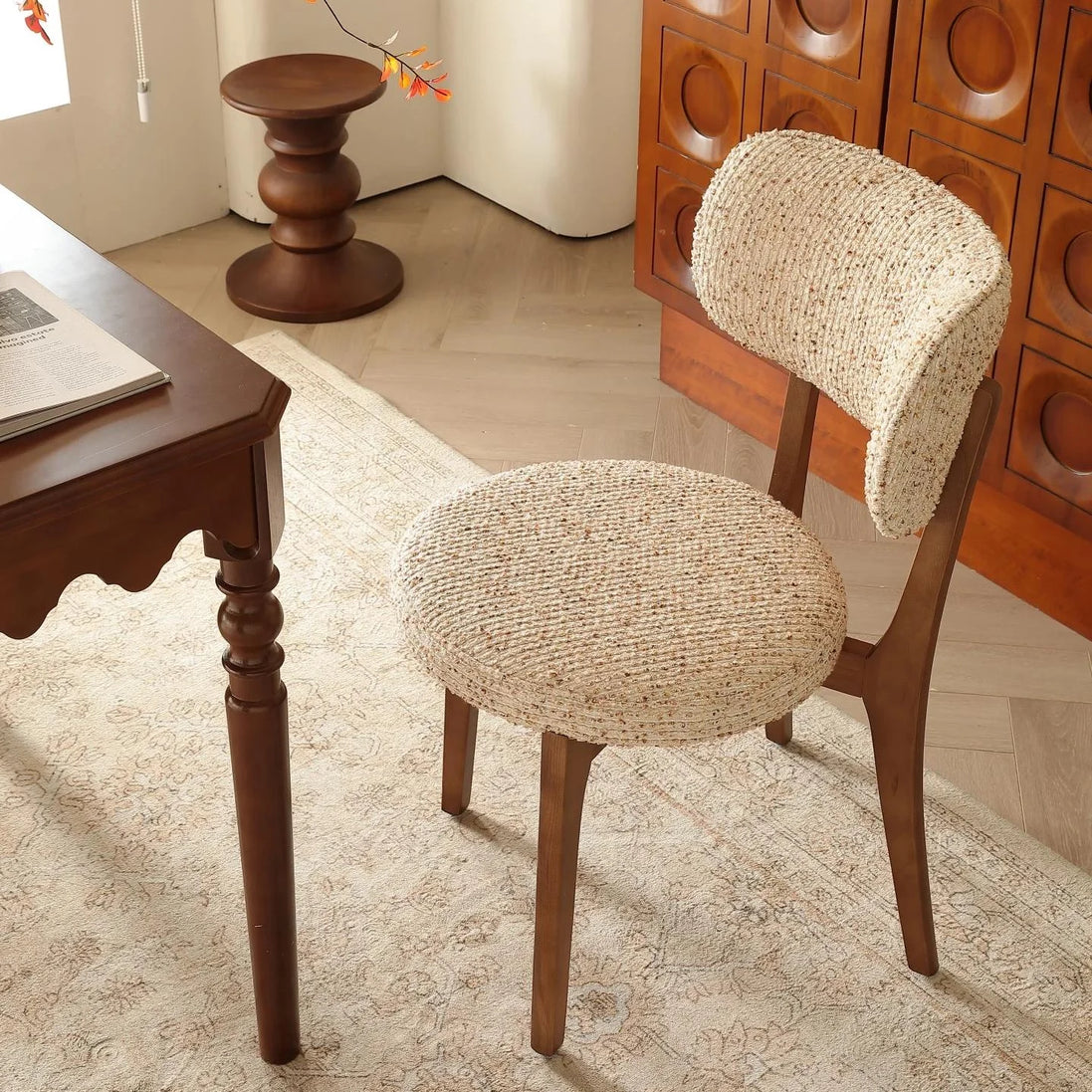 Puwabi KY034 / KY036 / KY041 Modern Upholstered Ash Wood Dining Chair | Contract Furniture MOQ 50