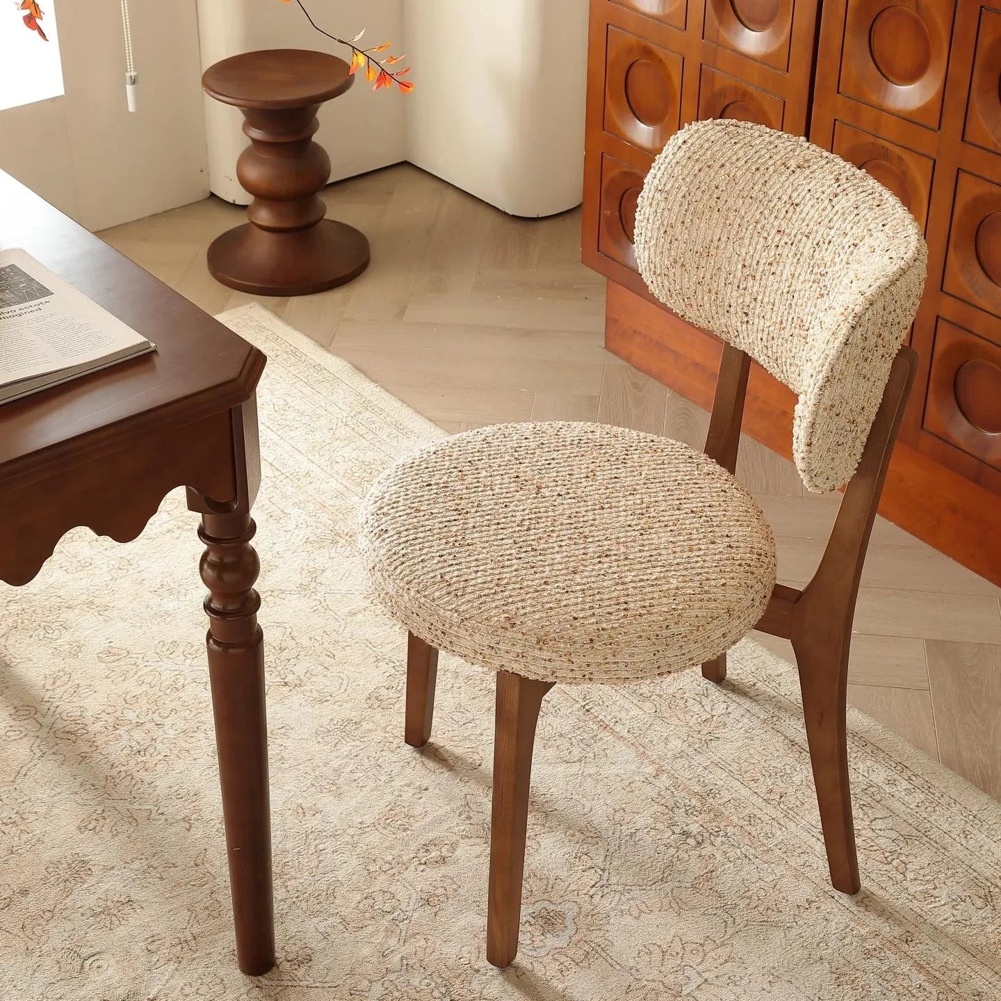 Puwabi KY034 / KY036 / KY041 Modern Upholstered Ash Wood Dining Chair | Contract Furniture MOQ 50