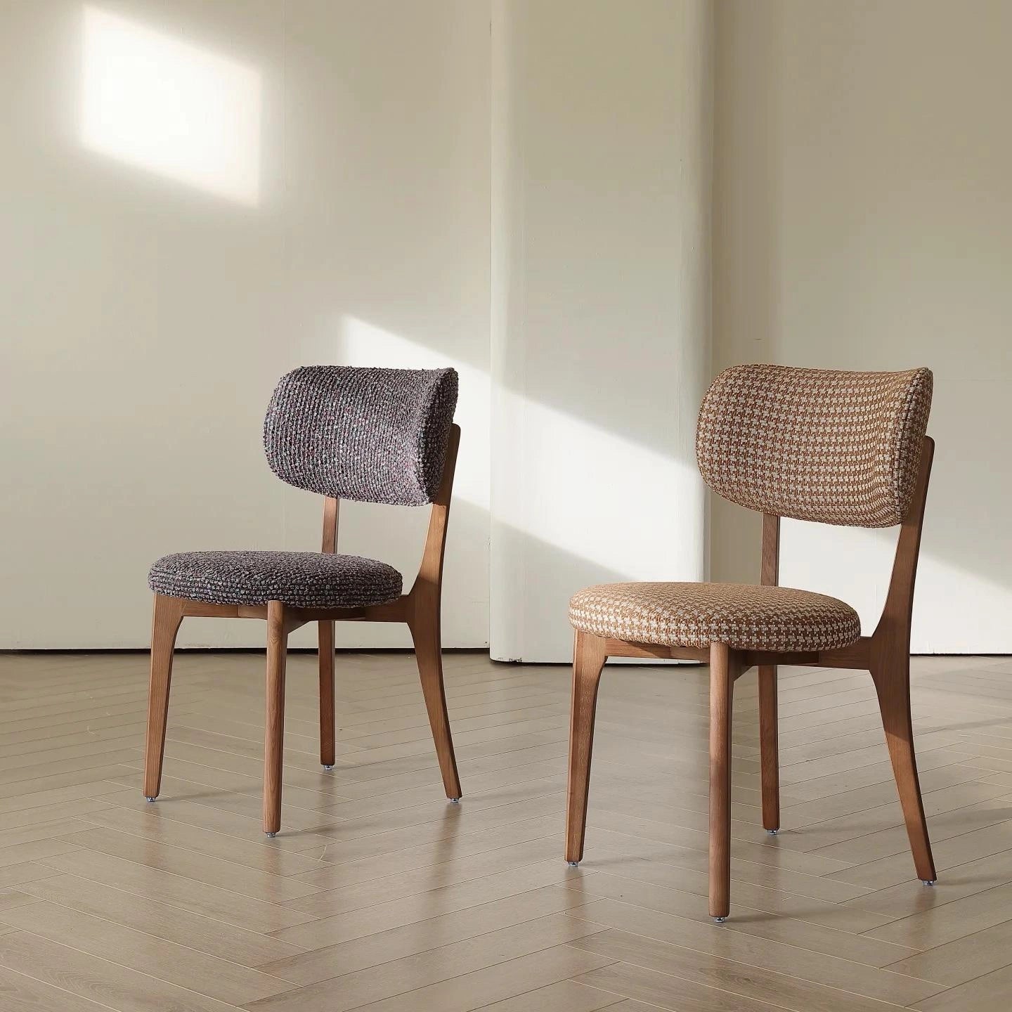 Puwabi KY034 / KY036 / KY041 Modern Upholstered Ash Wood Dining Chair | Contract Furniture MOQ 50