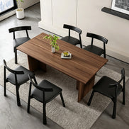 Puwabi KY044 Crescent Back Tech Leather Ash Dining Chair | Contract Furniture MOQ 50