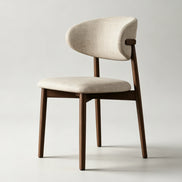 Puwabi KY045 Minimalist Intersecting-Back Ash Dining Chair | Contract Furniture MOQ 50