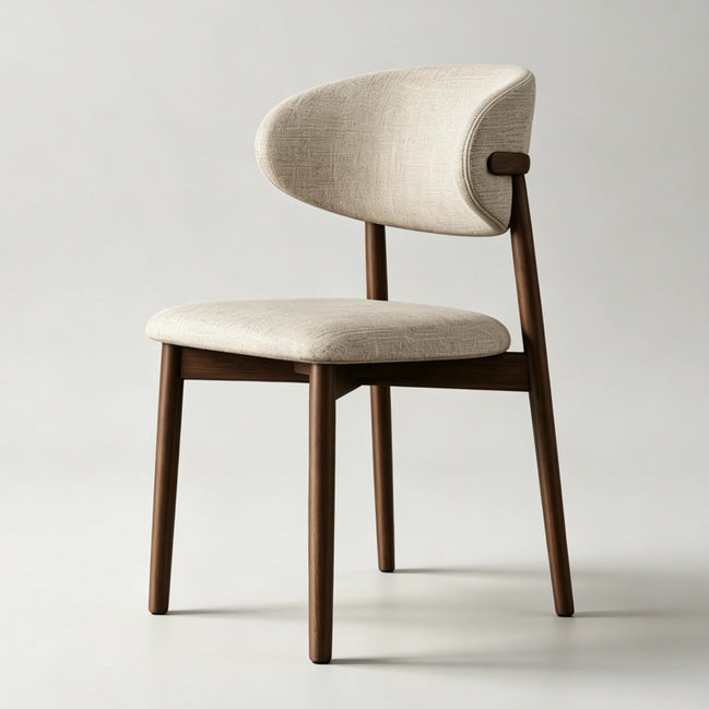 Puwabi KY045 Minimalist Intersecting-Back Ash Dining Chair | Contract Furniture MOQ 50