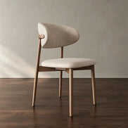 Puwabi KY045 Minimalist Intersecting-Back Ash Dining Chair | Contract Furniture MOQ 50